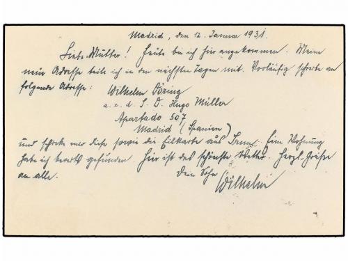 ✉ ESPAÑA. Ed. 57. 1931. MADRID a ALEMANIA. 15 cts. lila con 