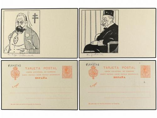 ✉ ESPAÑA. Ed. 53D. 10 cts. naranja. Conjunto de 12 tarjetas 