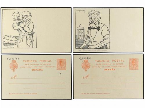 ✉ ESPAÑA. Ed. 53D. 10 cts. naranja. Conjunto de 12 tarjetas 