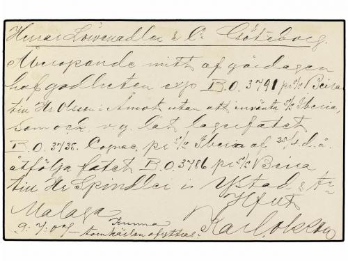 ✉ ESPAÑA. Ed. 47. 1906. VENTA DE GALVEY a GOTEBORG (Suecia).