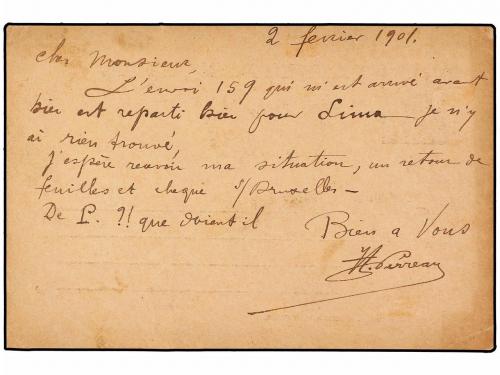 ✉ ESPAÑA. Ed. 27. 1901. GALAROZA a BRUSELAS. 10 cts. castaño