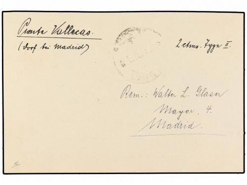 ✉ ESPAÑA. Ed. 58i. 1931. VALLECAS a MADRID. 10 cts. amarillo