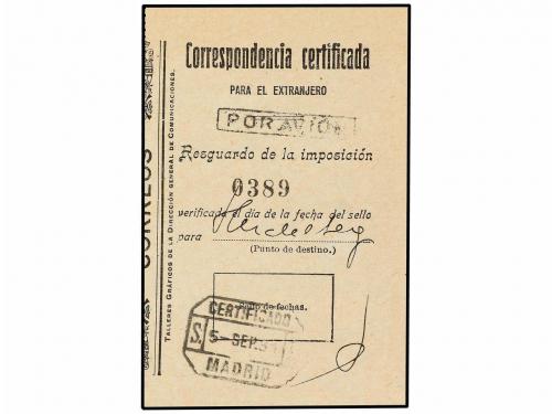 ✉ ESPAÑA. Ed. 66. 1931. MADRID a ALEMANIA. 15 cts. lila, hab