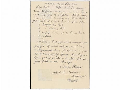 ✉ ESPAÑA. Ed. 63. 1932. MADRID a ALEMANIA. 25 cts. azul, hab