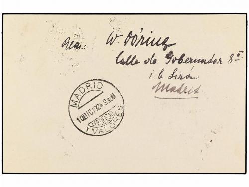 ✉ ESPAÑA. Ed. 50. 1924. MADRID correo interior. 15 cts. viol