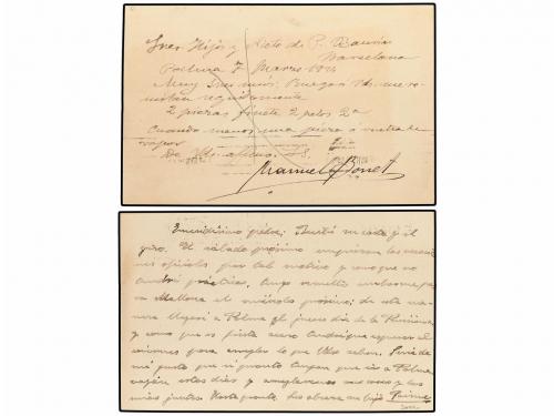 ✉ ESPAÑA. Ed. 50 (2). 1921. Dos Enteros Postales de 15 cts. 