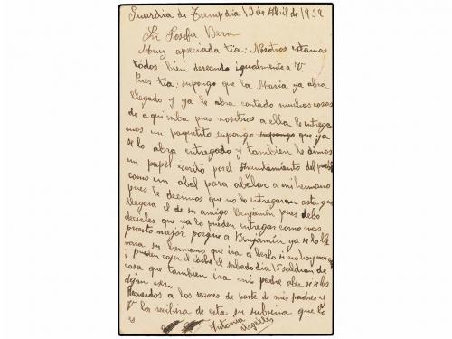 ✉ ESPAÑA. Ed. 84. 1939. GUARDIA DE TREMP a BARCELONA. 45 cts