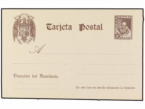 ✉ ESPAÑA. Ed. 83. 20 cts. castaño IMPRESIÓN RECTO-VERSO. Pru