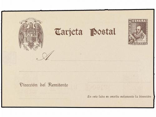 ✉ ESPAÑA. Ed. 83. 20 cts. castaño IMPRESIÓN RECTO-VERSO. Pru