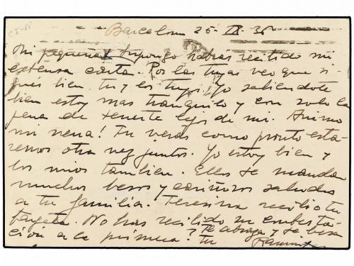 ✉ ESPAÑA. Ed. 69. 1936. BARCELONA a GÉNOVA y reexpedida a RO