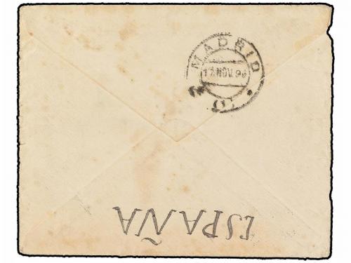 ✉ CUBA. 1896. GUANAJAY a ESPAÑA. Sobre con membrete EJÉRCITO