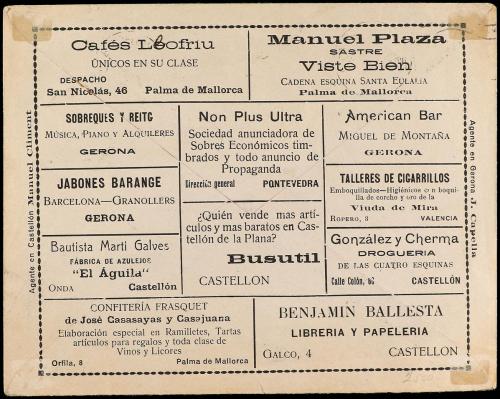 ✉ ESPAÑA ENTEROS POSTALES: DE INICIATIVA PRIVADA. Ed. 273. 1