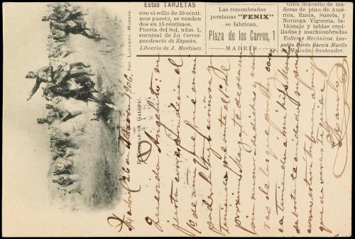 ✉ ESPAÑA. Tarjeta Postal de la Libreria de J. MARTINEZ con p