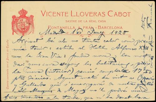 ✉ ESPAÑA ENTEROS POSTALES: DE INICIATIVA PRIVADA. Ed. 107. 1