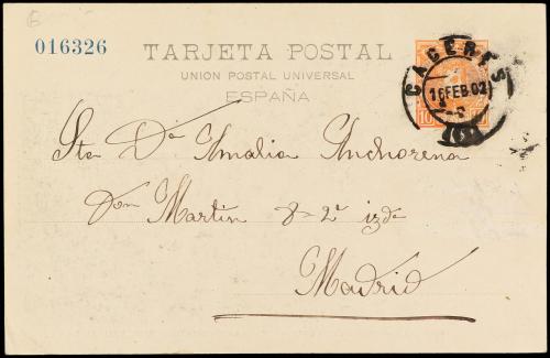 ✉ ESPAÑA ENTEROS POSTALES: DE INICIATIVA PRIVADA. Ed. 105. 1