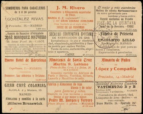 ✉ ESPAÑA ENTEROS POSTALES: DE INICIATIVA PRIVADA. Ed. 135. 1