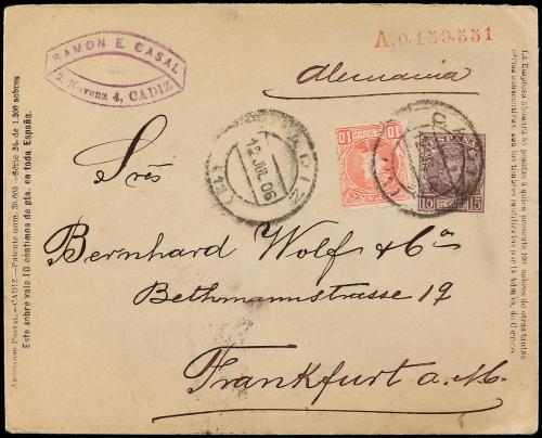 ✉ ESPAÑA ENTEROS POSTALES: DE INICIATIVA PRIVADA. Ed. 145. 1