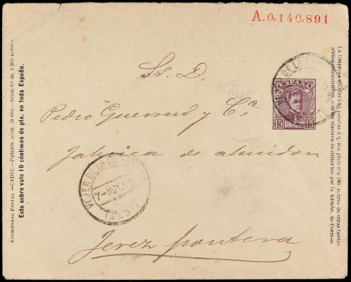 ✉ ESPAÑA ENTEROS POSTALES: DE INICIATIVA PRIVADA. Ed. 132. 1