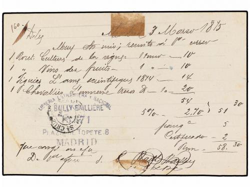 ✉ ESPAÑA. Ed. 6ei. 1875. MADRID a SANTA CRUZ DE TENERIFE. Ta