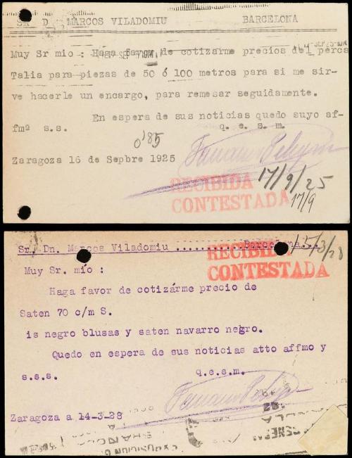✉ ESPAÑA ENTEROS POSTALES: DE INICIATIVA PRIVADA. Ed. 519 y 