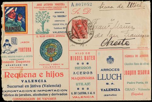 ✉ ESPAÑA ENTEROS POSTALES: DE INICIATIVA PRIVADA. Ed. 719. 1