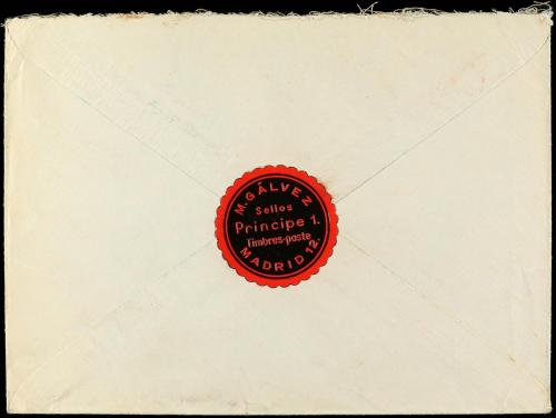 ✉ ESPAÑA. Ed. 1311. 1934. MADRID a ALEMANIA. 1 pta. negro co