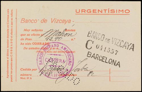 ✉ ESPAÑA ENTEROS POSTALES: DE INICIATIVA PRIVADA. Ed. 1074. 