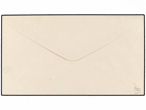 ESPAÑA. 1874. PRUEBA NO ADOPTADA. 5 cts. castaño oscuro en s