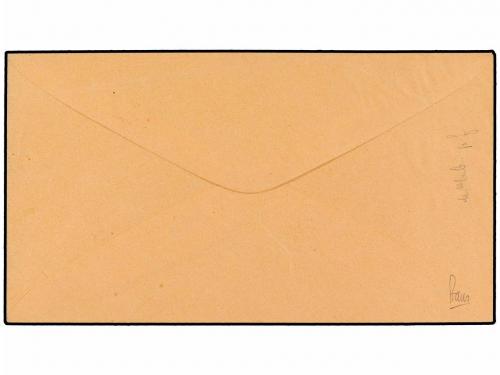 ✉ ESPAÑA. 1874. PRUEBA NO ADOPTADA. 5 cts. naranja en sobre 