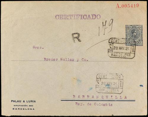 ✉ ESPAÑA ENTEROS POSTALES: DE INICIATIVA PRIVADA. Ed. 370. 1