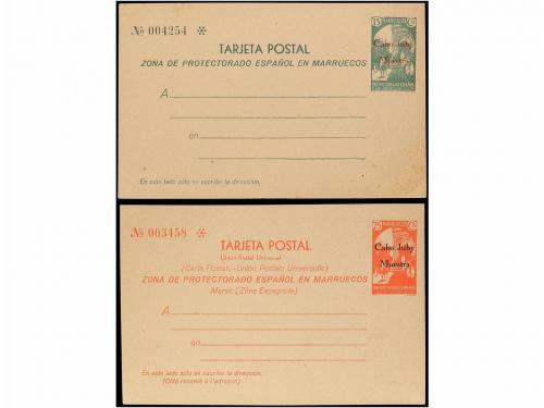 ✉ COLONIAS ESPAÑOLAS: CABO JUBY. Ed. 1M y 2M. 15 cts. verde 