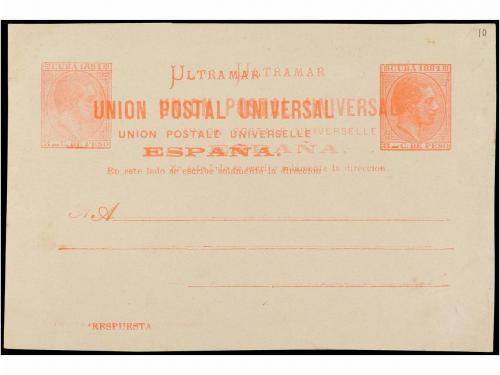 ✉ CUBA. Ed. 8e. 3 ctvos. rosa. DOBLE IMPRESIÓN. 