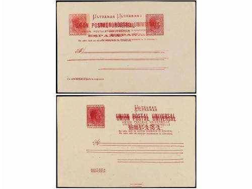 ✉ CUBA. Ed. 11+12. 2 cts. rojo + 3 ctvos. rosa. DOBLE IMPRES