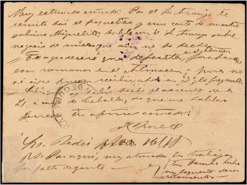 ✉ CUBA. Ed. 11. 1888. S. PEDRO a CARDENAS. 2 cts. carmín, ma