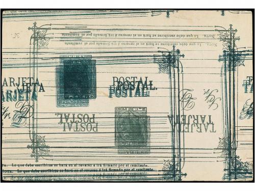 ✉ CUBA. Ed. 16ea. 2 cts. verde, tipo II, IMPRESIONES MÚLTIPL