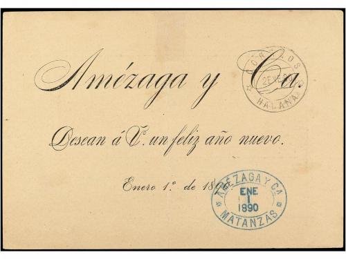 ✉ CUBA. Ed. 21. 1890. HABANA a INGLATERRA. 2 cts. verde, tip