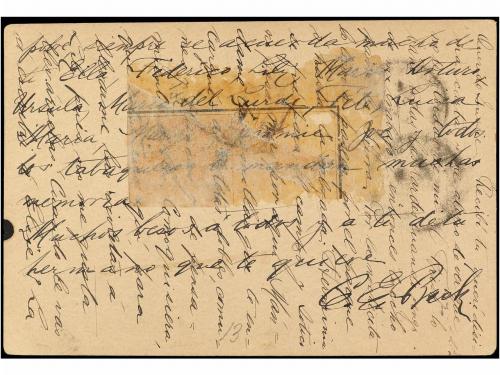 ✉ CUBA. Ed. 25. 1890. HABANA a U.S.A. 2 cts. verde, tipo IA,