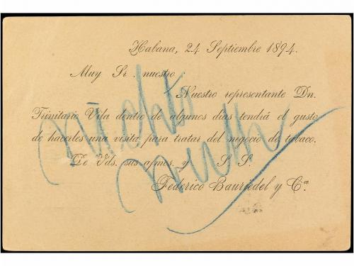 ✉ CUBA. Ed. 29. 1895. HABANA a ALEMANIA. 2 cts. castaño, mat