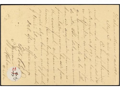 ✉ CUBA. Ed. 33. 1898. HABANA a BÉLGICA. 2 ctvos. lila, llega