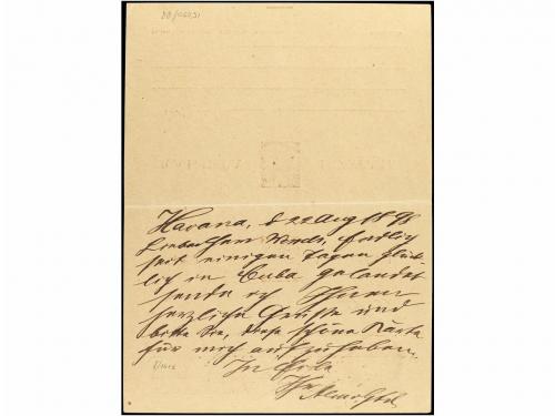 ✉ CUBA. Ed. 38. 1898. HABANA a JAMAICA. 3 ctvos. + 3 ctvos. 