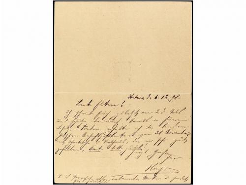 ✉ CUBA. Ed. 37. 1898. HABANA a ALEMANIA. 2 ctvos. + 2 ctvos.