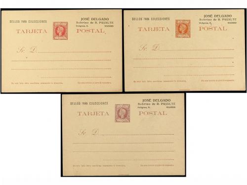 ✉ CUBA. Conjunto de 6 Enteros Postales de 1898-99. Con sobre