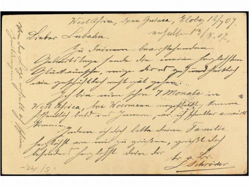 ✉ COLONIAS ESPAÑOLAS: ELOBEY, ANNOBON Y CORISCO. Ed. 5. 1907