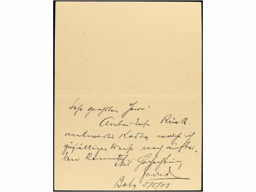 ✉ COLONIAS ESPAÑOLAS: GUINEA. Ed. 2. 1908. BATA a ALEMANIA. 