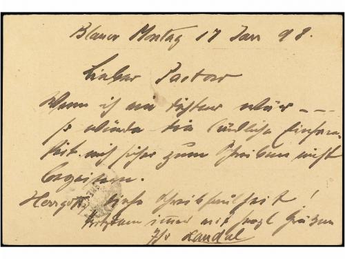 ✉ FILIPINAS. Ed. 14. 1898. BLANCO? a MANILA. 2 ctvos. lila, 