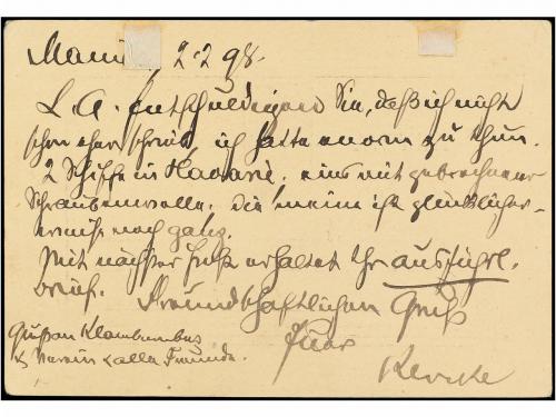 ✉ FILIPINAS. Ed. 14. 1888. MANILA a BUCAREST (Rumania). 2 ct