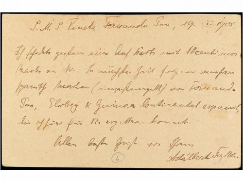 ✉ COLONIAS ESPAÑOLAS: FERNANDO POO. Ed. 18v. 1905. FERNANDO 