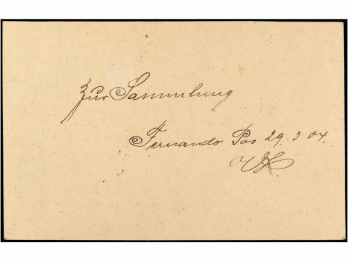 ✉ COLONIAS ESPAÑOLAS: FERNANDO POO. Ed. 18v. 1904. FERNANDO 