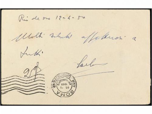 ✉ COLONIAS ESPAÑOLAS: SAHARA. Ed. 1. 1950. VILLA CISNEROS a 