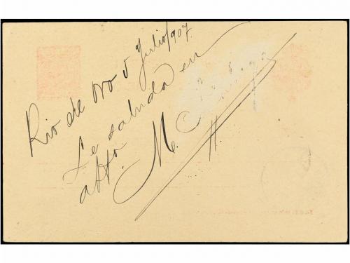 ✉ COLONIAS ESPAÑOLAS: RIO DE ORO. Ed. 3. 1907. RIO DE ORO a 